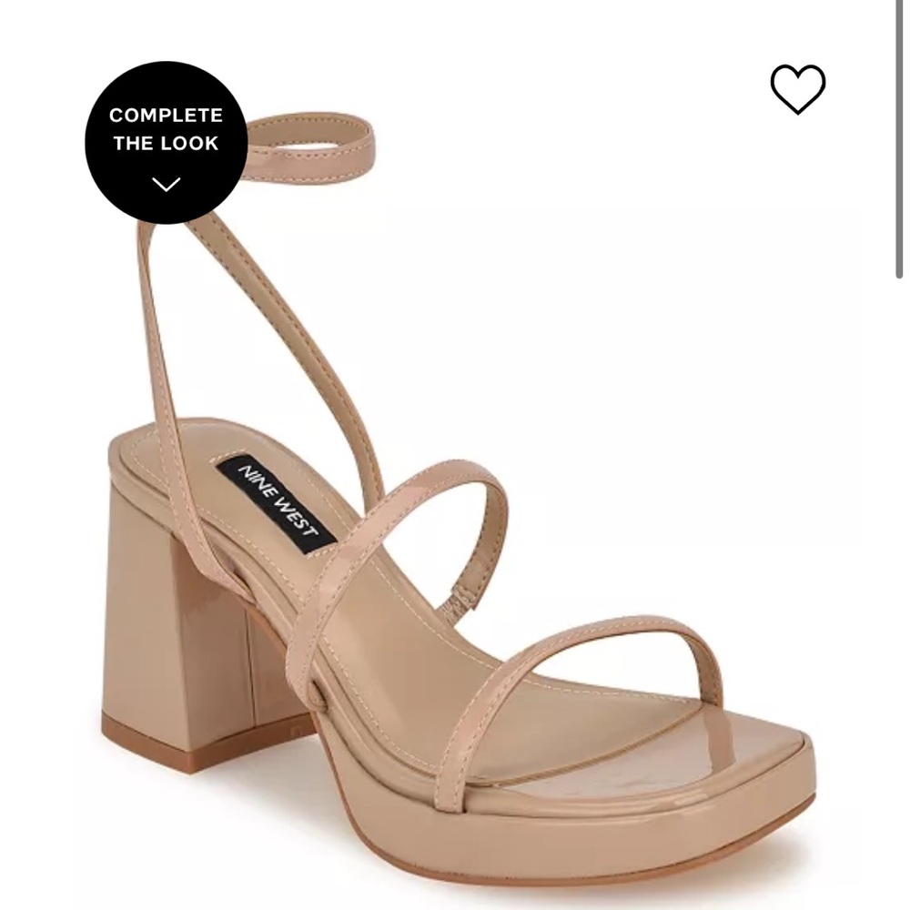 Nine West Square Toe Strappy Dress Sandals